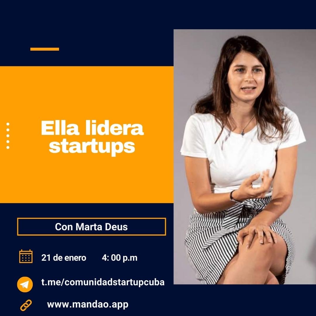 SandraMadiedoRu's tweet photo. Marta Deus es una emprendedora en serie cubana que lidera startups: #Mandao es la única startup cubana liderada por una mujer.
Súmate en ↪️
https://t.co/c2STmnXfeE
#StartupCuba https://t.co/YYpZ9XdWKf
