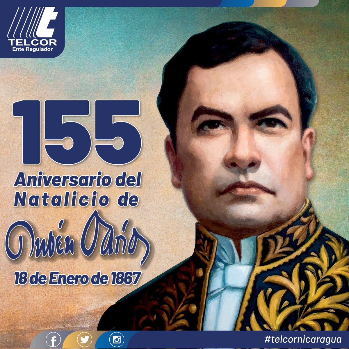 "Si la patria es pequeña, uno grande la sueña. Mis ilusiones, y mis deseos, y mis esperanzas, me dicen que no hay patria pequeña." -Rubén Darío.

Conmemoramos el 155 aniversario de nuestro insigne Poeta y Héroe Nacional, orgullo de nuestra #Nicaragua bendita y siempre libre. 🇳🇮