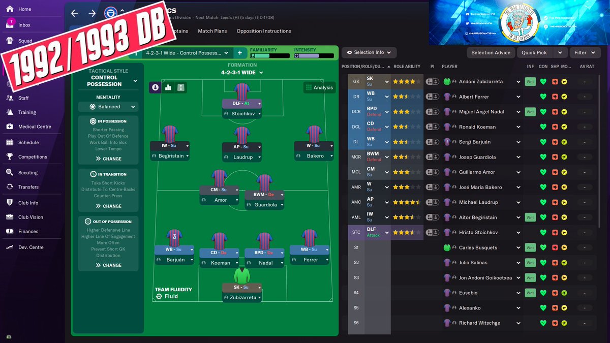 MadScientistFM's tweet photo. La Liga in the 1992/93 DB for FM22
Who'll win the title in the first season ❔
#199293DB #FM22 #Spain1992 #RealMadrid1992 #Barcelona1992 #classicdatabase https://t.co/4fXp44P8WX