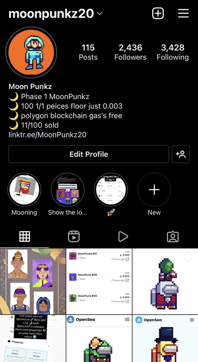 Moonpunkz20's tweet photo. Got get yours now !! 🌚 floor just 0.003 and will go 🆙 ⛽️ free on poly blockchain ⛽️ go go go 🚀 https://t.co/A44eLio1Jz