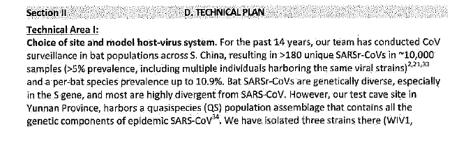 26/ WIV had a collaborative project with EcoHealth on ‘Viruses and Genetic Resource Database’. Did this database contain the >180 novel SARS-related viruses mentioned in the DEFUSE proposal? This data is vitally important.  https://twitter.com/TheSeeker268/status/1450484665685397507?s=20