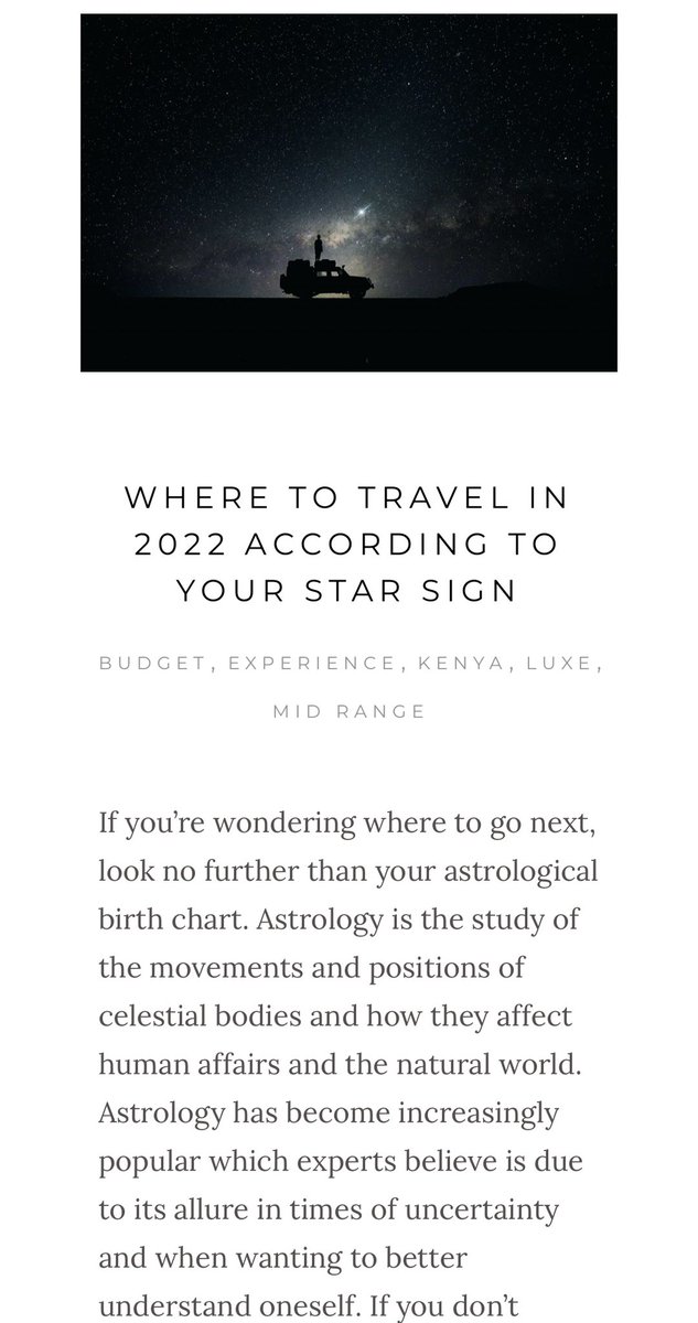 Where to travel to in #2022 according to your zodiac sign ✨ bit.ly/33oEdNo #IAmANomad #NomadAfrica #Travel2022 #Zodiac