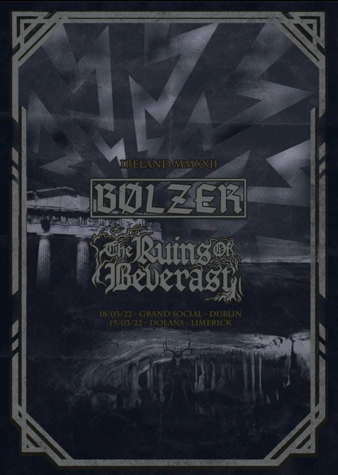 dmepromotions's tweet photo. 18/19 March! #bolzer #theruinsofbeverast @TGSDublin @mydolans https://t.co/xitCeNtA1o