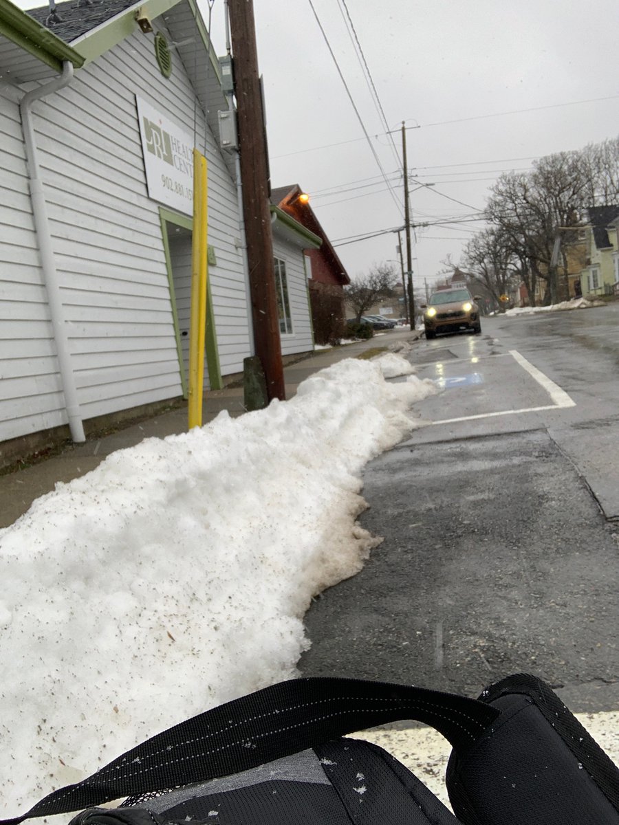 RyanShayxp's tweet photo. @TownOfYarmouth @PamMood I’ll once again ask and include pictures of even more parking spots in town where the snow has been purposefully moved into the handicap spots only! Why is this happening?! @PamMood @TownOfYarmouth https://t.co/77wPLJMemp