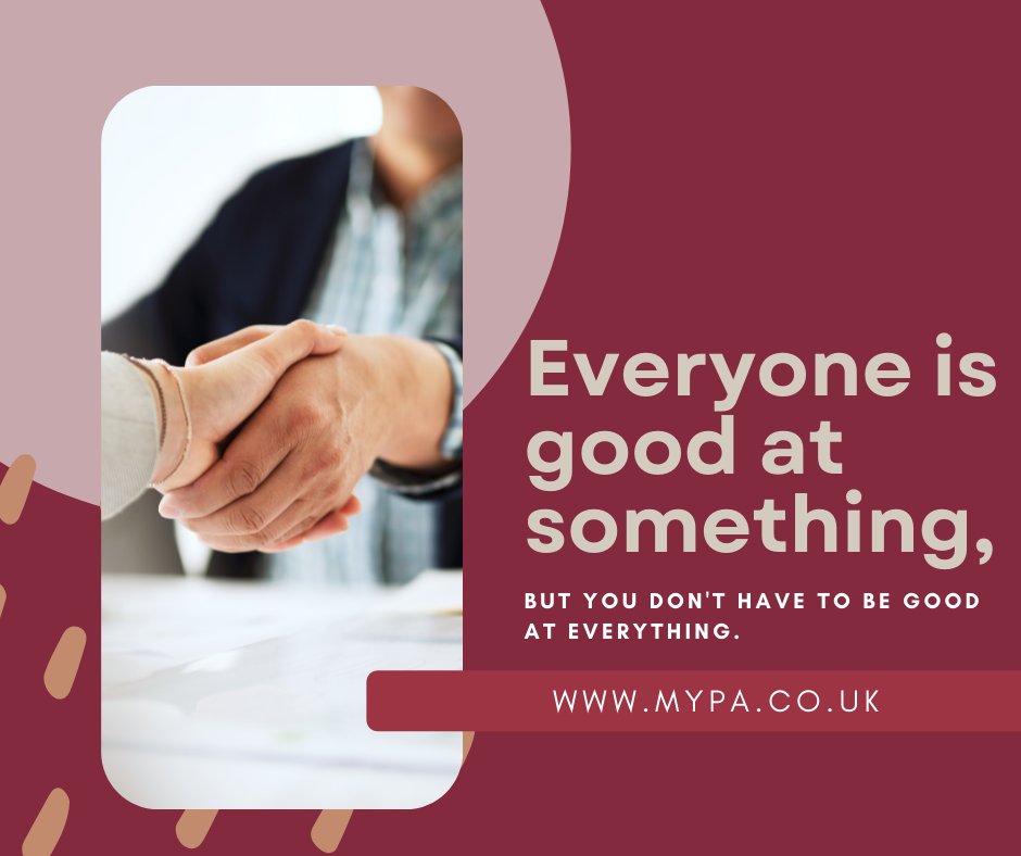 We all have different skills and talents. Why not delegate those tasks that you struggle with and let us improve your #productivity and #timemanagement. 

Find out how we can help create more time for you and your business today.

ow.ly/wuC950GykpP
#VirtualAssistant #Admin