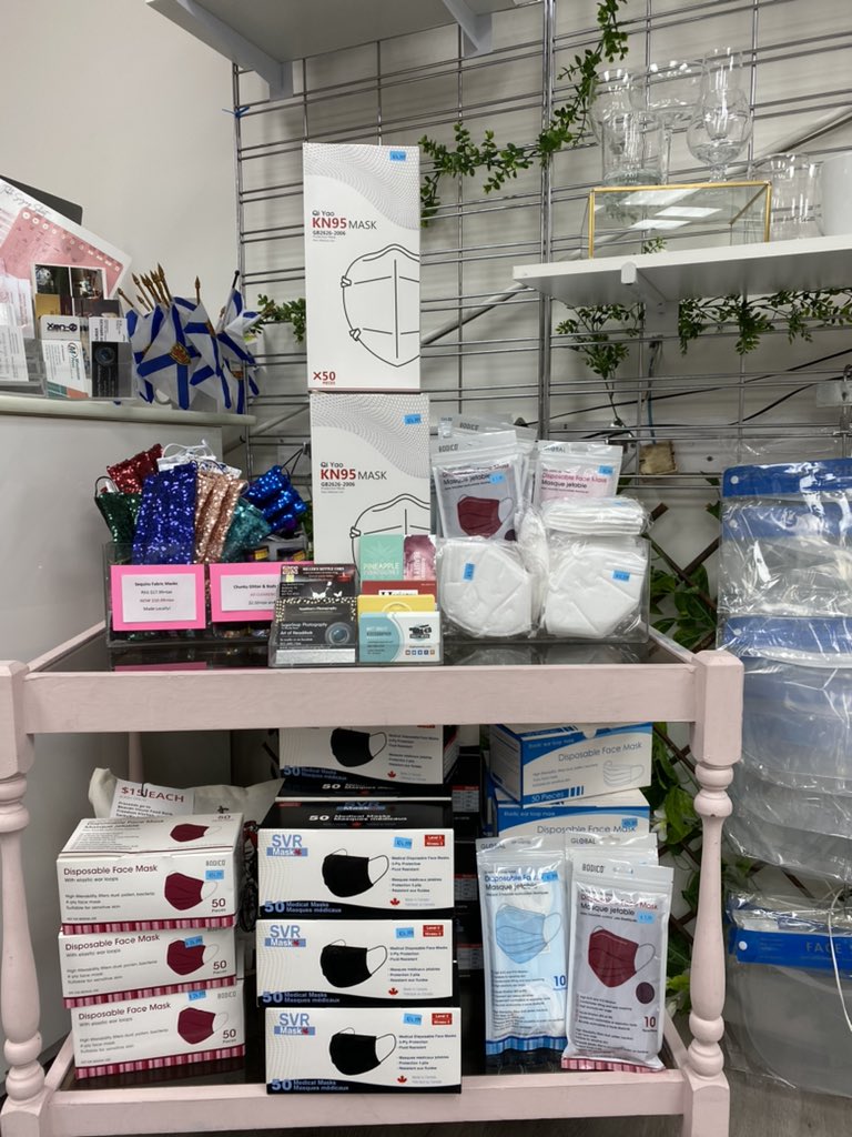 We’re fully stocked in KN95 masks, 4ply & 3ply disposable masks and more! 😷 Open 9-6 today and all week! #lowersackville