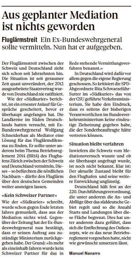 Starmediator der süddeutschen Landkreise wirft das Handtuch. Kein Wunder, denn wer wurde schon involviert? #ignaziocassis und #vd_zuerich haben es in der Hand, einen Neuanfang mit Deutschland zu finden #zrh_airport #bazlCH credits to #tagesanzeiger