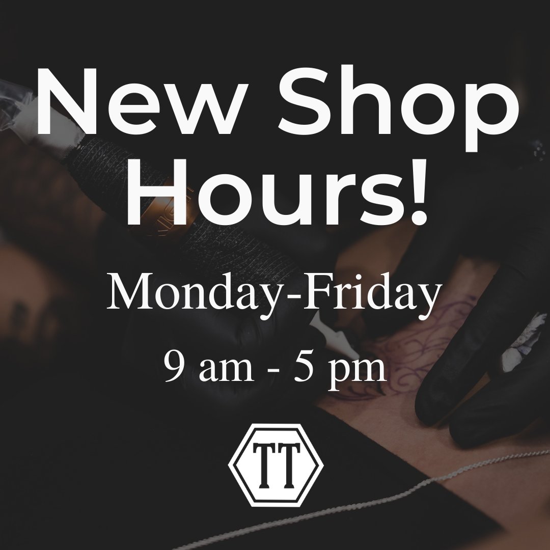 TymelessNY's tweet photo. Hi Everyone! 😊
Our shop hours are now 9 am - 5 pm, Monday - Friday
Weekends are by appointment only!
Our piercer has the same hours too! 😁
Share to spread the word!
.
.
.
.
.
#tymeless https://t.co/0xhmWgfoIS