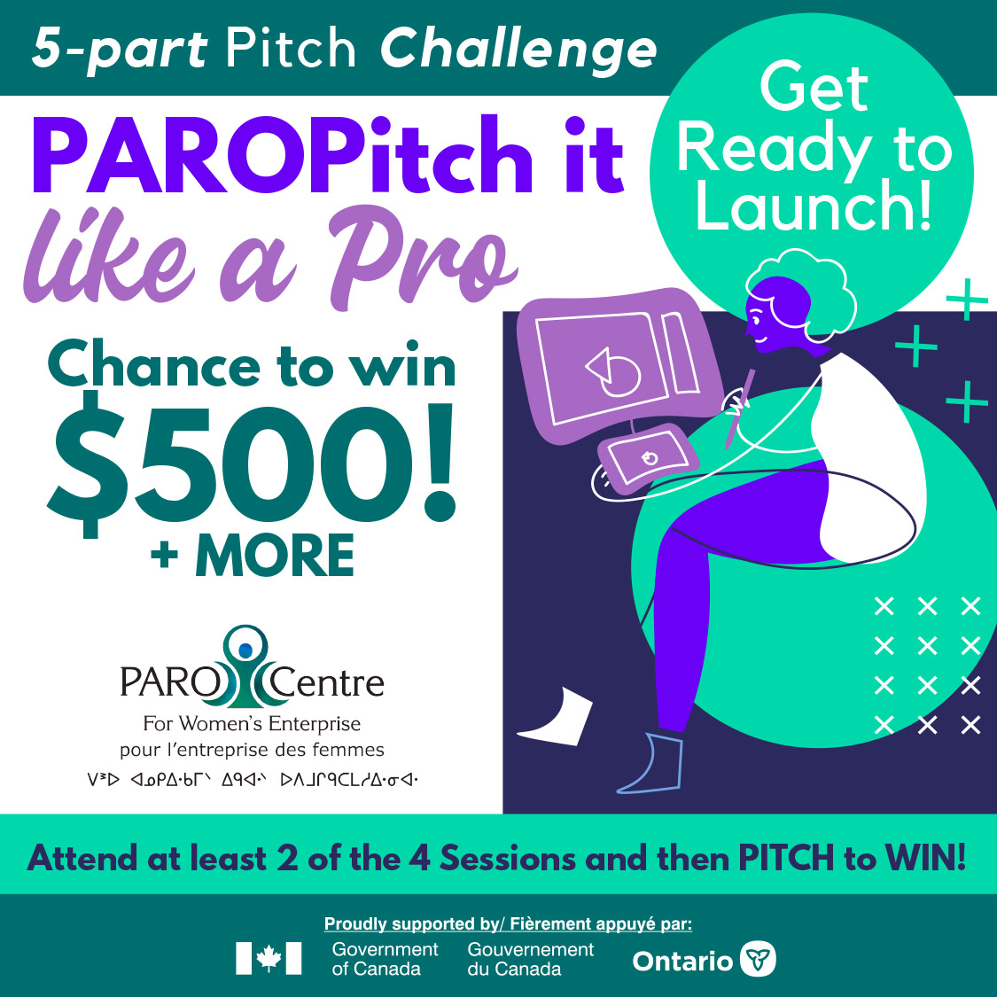 Pitch It Like A Pro! 
Chance to Win $500+More! All participants get a free one-year code to PAROGoForth online business 101 training (value $200)  Attend at least 2 of the 4 virtual sessions and then Pitch!
To register apply here: airtable.com/shrUzAKjlzUyUF… 

#ProudPAROWomen