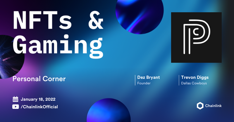 chainlink's tweet photo. In this Q&amp;A, NFL stars @DezBryant and @TrevonDiggs chat with @andyboyan from @chainlinklabs about the importance of player-owned fan experiences &amp; how @personalcorner is leveraging #Chainlink to supply real-world sports data to dynamic NFTs.

Check it out: https://t.co/rIxFIx6GzD https://t.co/TfWJPHd7VC