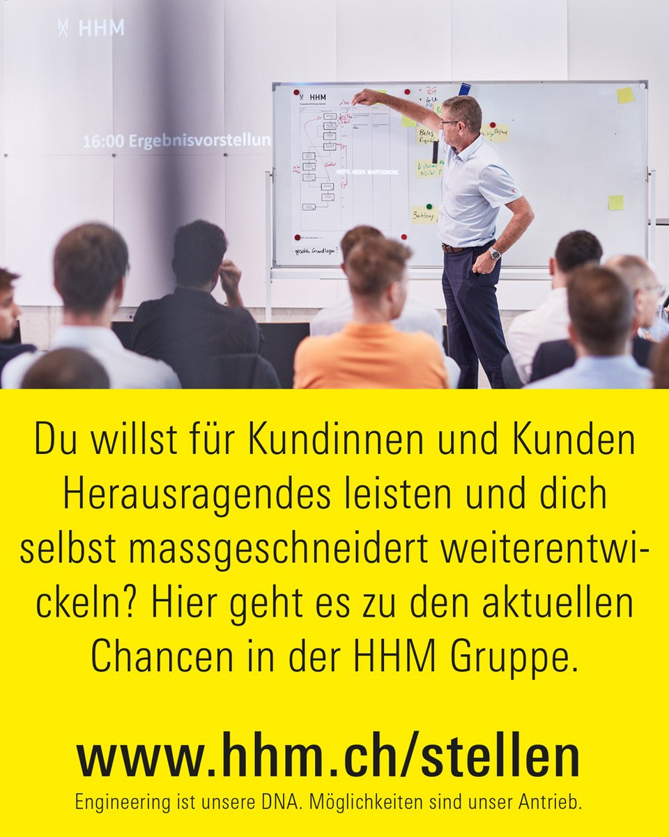 Die neue HHM Fach- und Führungskarriere ist lanciert! hhm.ch/stellen