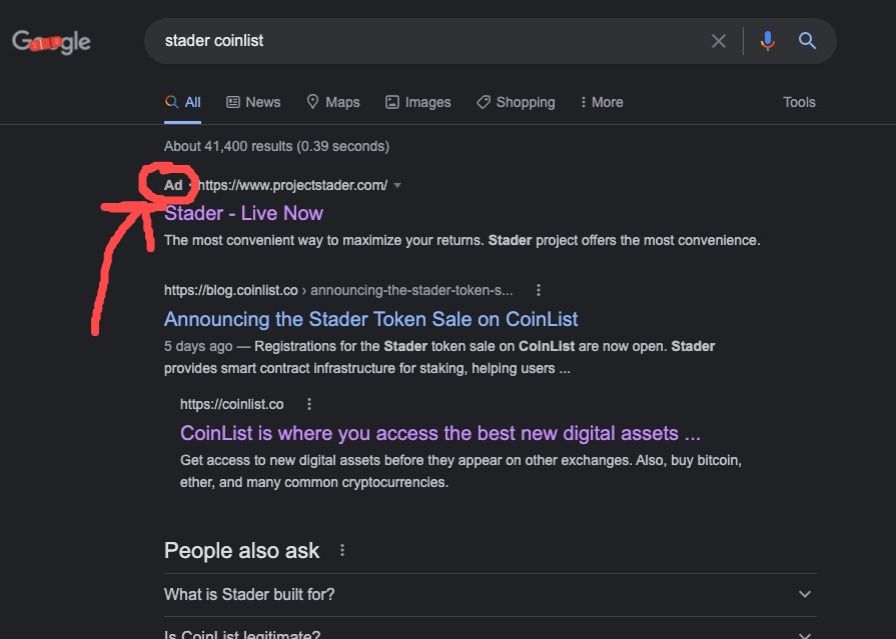 staderlabs's tweet photo. The scammers never sleep. 

STAY SAFE by always checking if you're on official channels.

#BewareOfScams https://t.co/kLU9vTUQQv