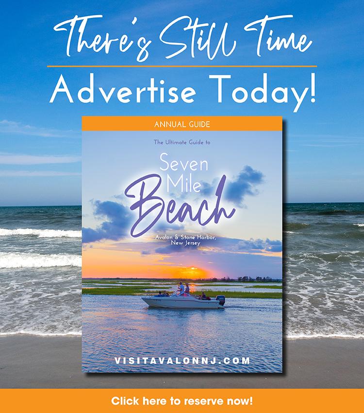 Avalon, NJ (@visitavalonnj) on Twitter photo There's still time to advertise in the 2022 7 Mile Beach Vacation Guide!
Click for more info or email us at info@visitavalonnj.com
conta.cc/3FCNluQ There's still time to advertise in the 2022 7 Mile Beach Vacation Guide!
Click for more info or email us at info@visitavalonnj.com
conta.cc/3FCNluQ