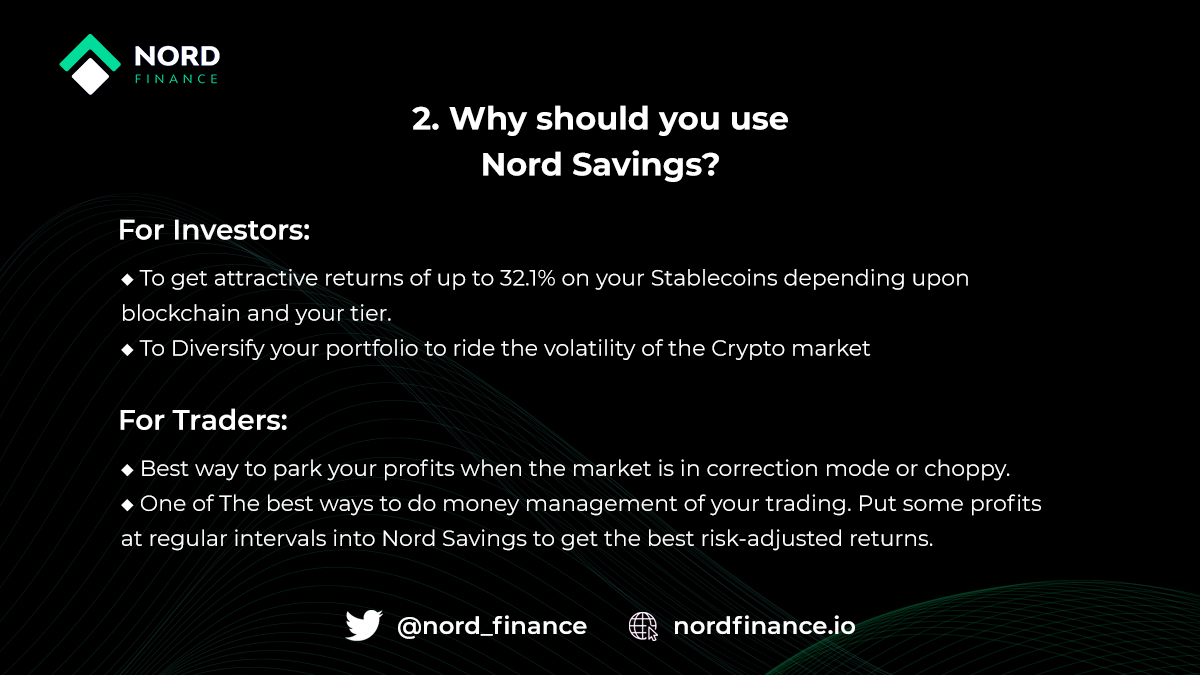 Nord_Finance's tweet photo. Nord Savings in 5 minutes!
 
Earn up to 32.1% APY on Stablecoins 👀

No capital risk &amp; Fully insured 🔐

Polygon Nord Savings: https://t.co/MwZkOEzrJg
Avalanche Nord Savings: https://t.co/JkImsuqTJK

Guides: https://t.co/NAbQvzb4de

Check Now: https://t.co/UwYE7KJiKe

#DeFI $NORD https://t.co/dZAwQteKIj