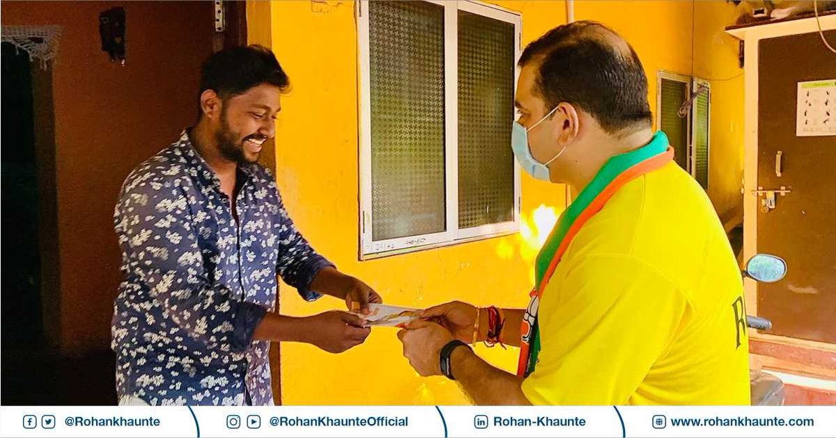 RohanKhaunte's tweet photo. We went door-to-door in Charmanas, Matavwada, Bhandarwada, Britona bazaar, and Coelho Waddo. The people's warmth, love, and aspirations have strengthened our resolve to work harder for our beautiful Porvorkars.

#BJP4Goa #PorvorimRising #Rohan4Porvorim #Goa https://t.co/4EfA9MWKIP