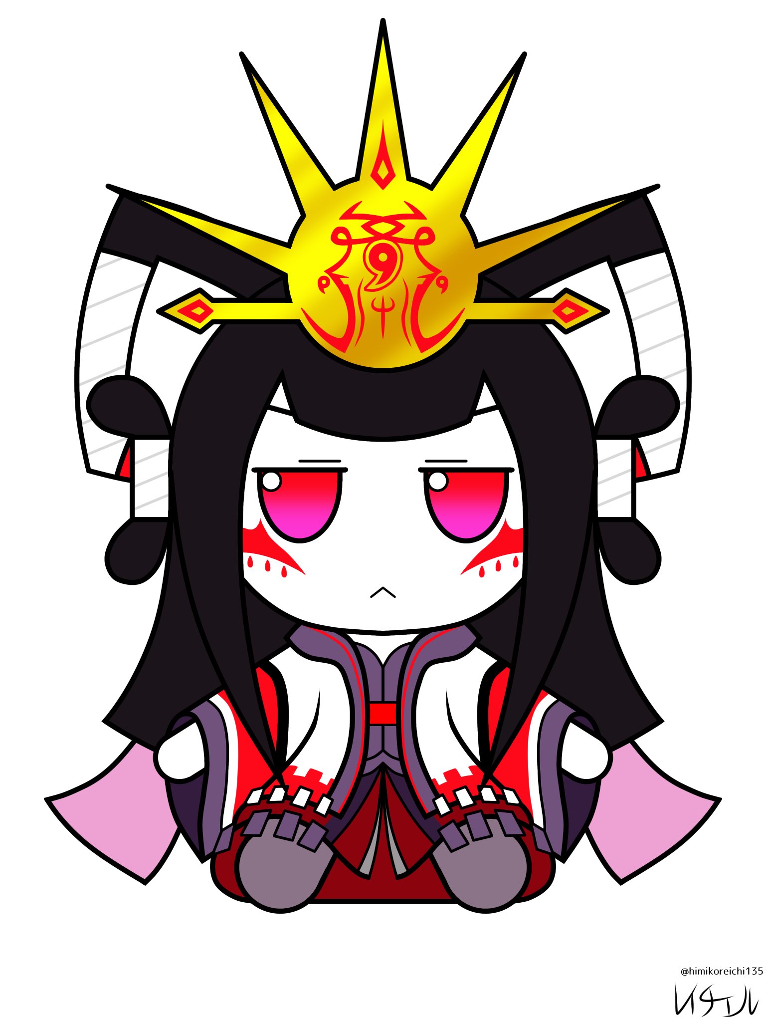 Reichisama 禊 on X: This is my concept of my Himiko Fumo! I couldn't find  the font used on the tag so I went with a different one. #fumo #iidx #ふも  #ふもふも #