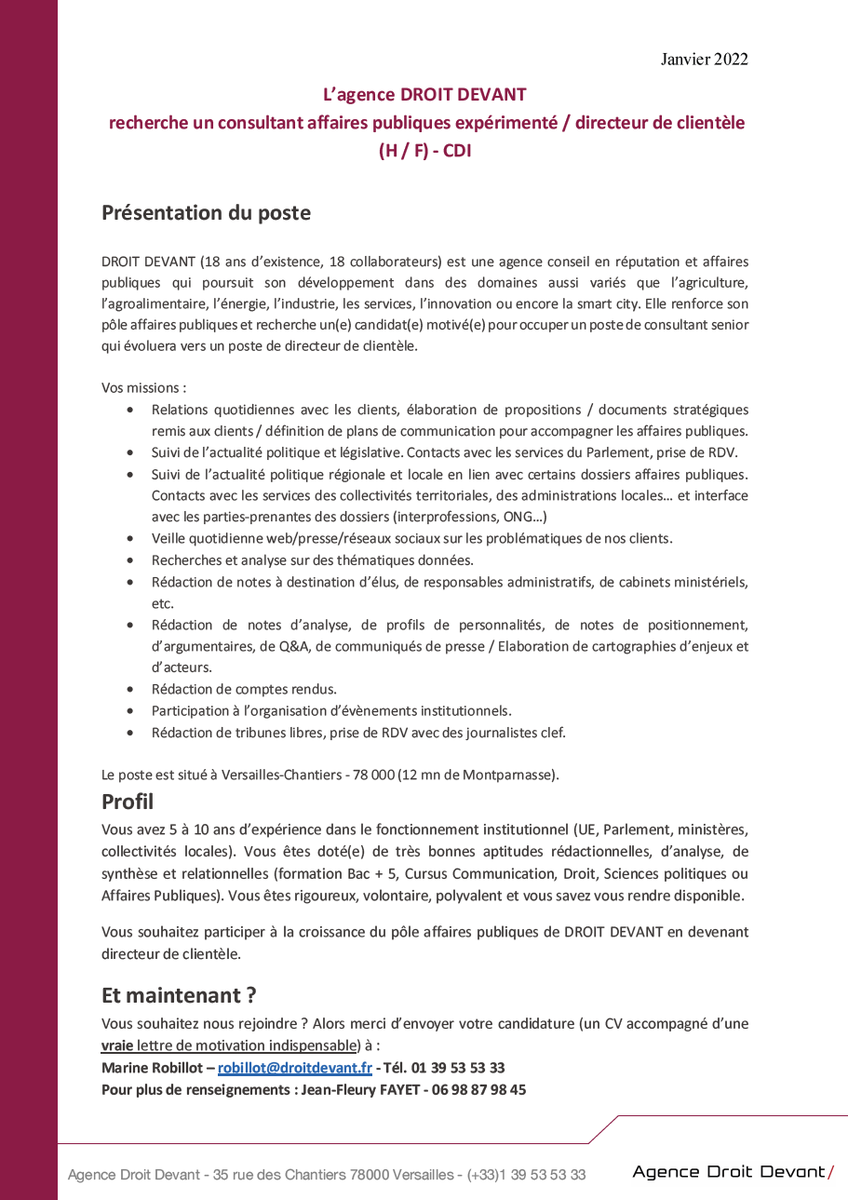 Agence DROIT DEVANT tweet media