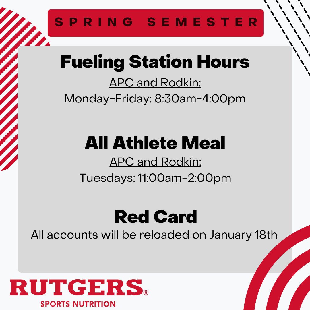 Welcome back Scarlet Knights!