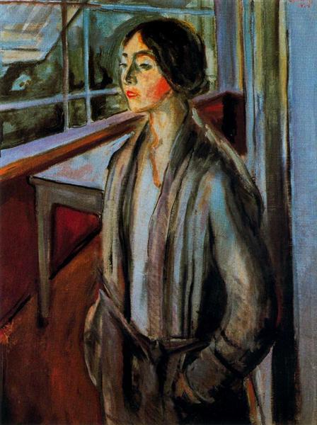 Ung kvinne på verandaen (1924)
Edvard Munch