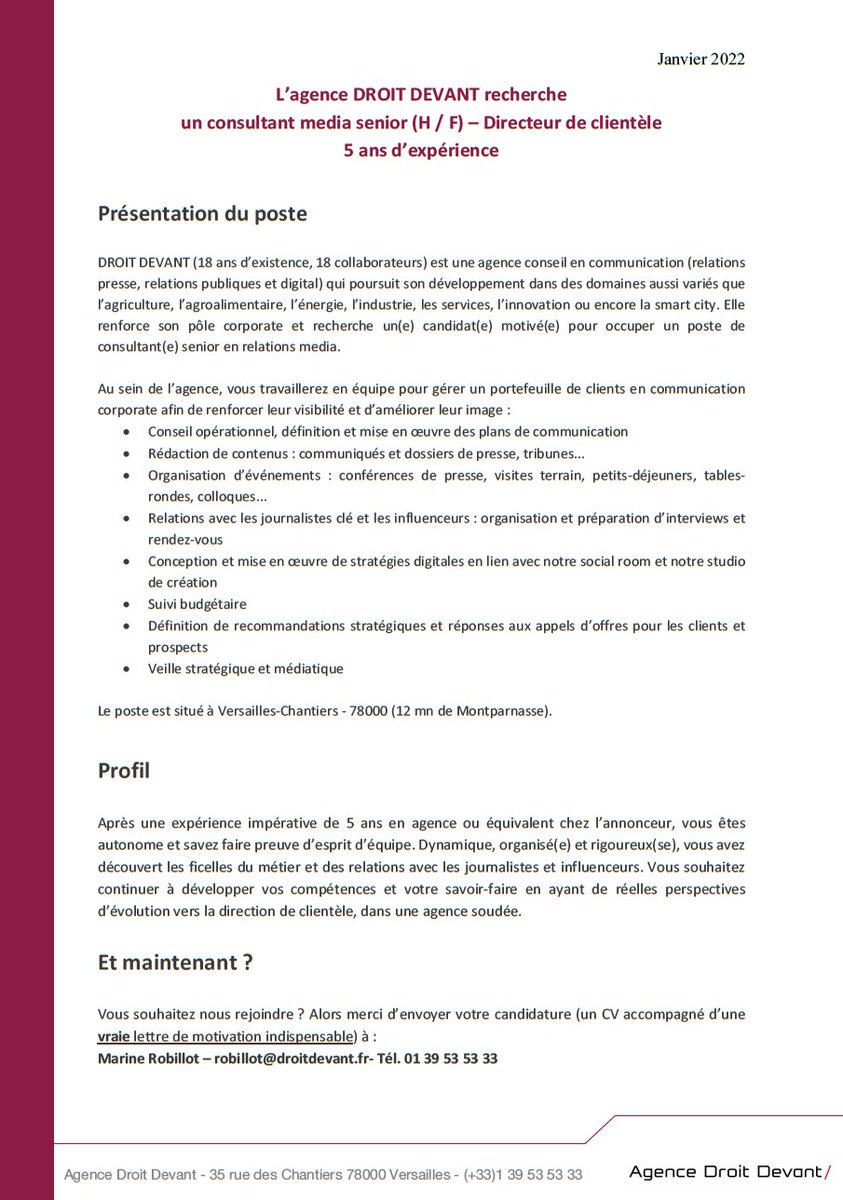 Agence DROIT DEVANT tweet media
