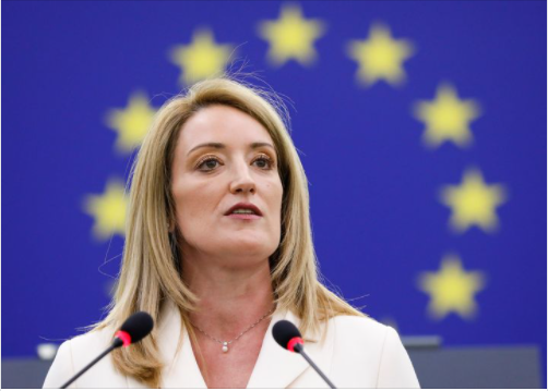 JohnPaulGrech1's tweet photo. As UfM D-SG for Social and Civil Affairs, I congratulate @RobertaMetsola on her election as @Europarl_EN President. I cannot but echo her message: “Women’s rights cannot be an afterthought, the fight for real equality must go beyond image. It must permeate in everything we do.” https://t.co/1wj6OflPxG