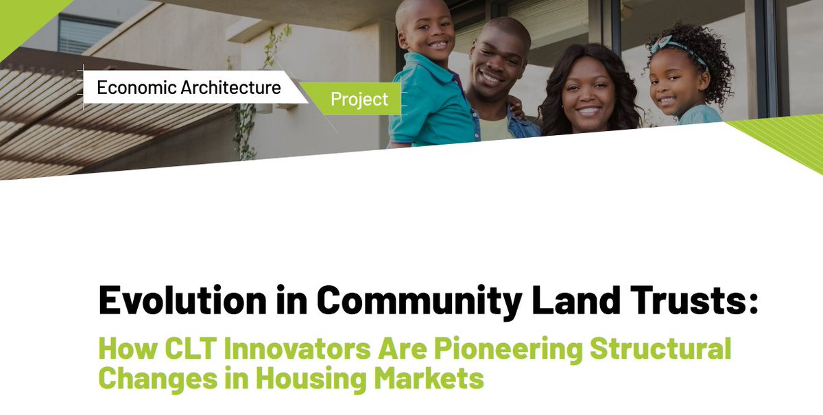 The biggest misconception we heard about #CommunityLandTrusts: CLTs don't build wealth. 

@Tonypmc @HouCLT & @JanePlaceCLT helped us understand how CLTs can and do build wealth: 

ow.ly/ScL550HvB1L

@andreperryedu @BrookingsMetro 

#EconomicArchitecture #KnowYourPrice