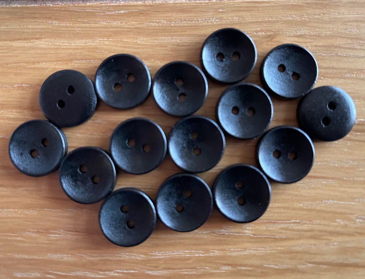 BeadsBitznBopz's tweet image. All Black Round Wooden Buttons with 2-holes | Sewing Crafts Scrapbooking | 15mm | 10 buttons tuppu.net/6d77a754 #Irishbutton #BeadsBitznBopz #SmallButtons