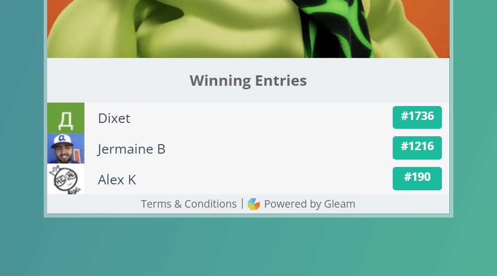 Here are the three lucky (<a href="/trevortrevore/">no name</a>, <a href="/PerminovDmitrij/">Дмитрий Перминов</a>, <a href="/JermaineBelfard/">Jermaine Belfard</a>) ones who won our contest and get their own Boneflax. Check your wallets.

gleam.io/bVD28/boneflax…