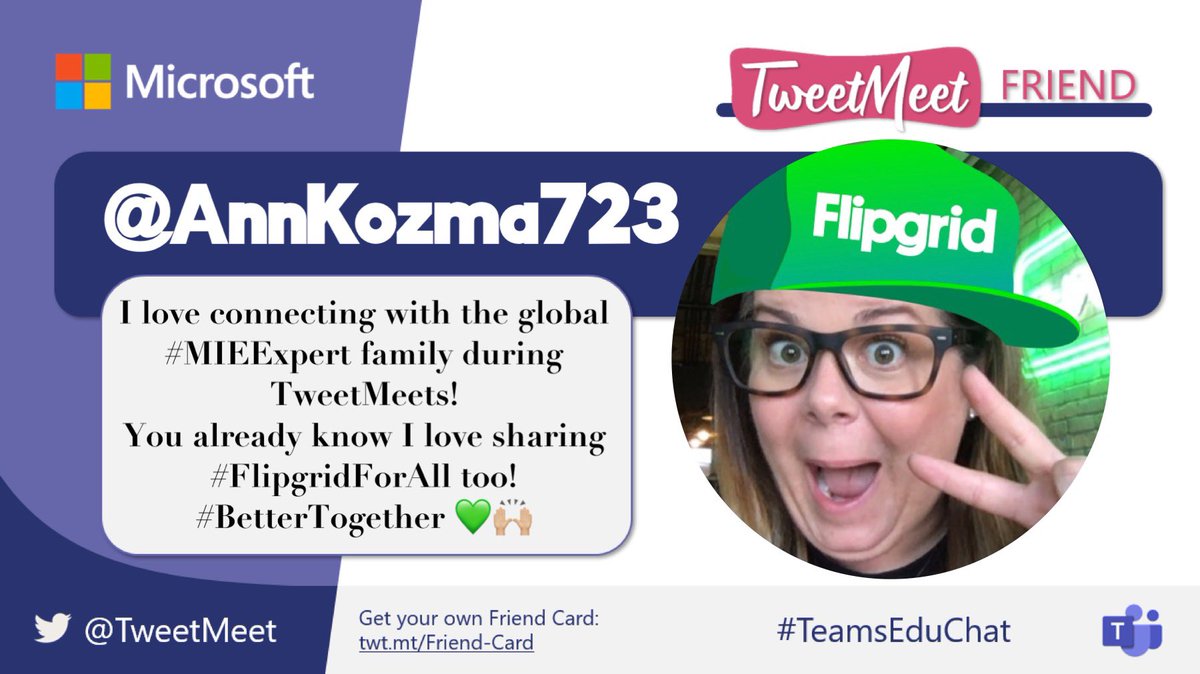 Hey everybody! Ann here… a little late but SO EXCITED for #TeamsEduChat!

Checking in from California! ☀️🌴💚