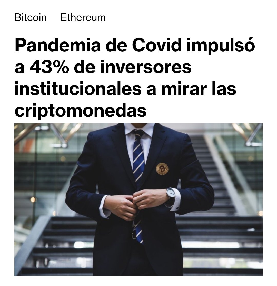 DiarioBitcoin's tweet image. Pandemia de Covid impulsó a 43% de inversores institucionales a mirar las criptomonedas #Bitcoin #Ethereum diariobitcoin.com/bitcoin/pandem…