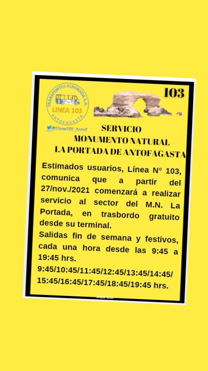 Transportes Alborada 103 tweet media