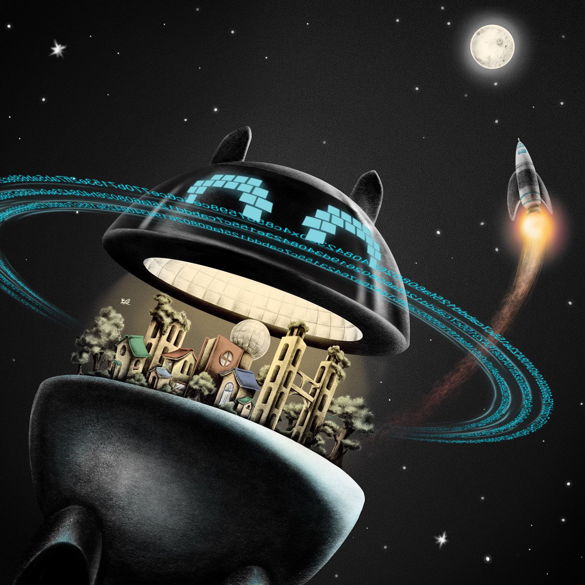 IndySaki's tweet photo. 🚀🌕 To the moon ! 

Thank you @thewinkies1 , you have inspired me, and have woken up my inner child

#WNK #Winky #Winkyverse #Metaverse #nft #wagmi #digitalart #nftcommunity https://t.co/0T2a47hwgB