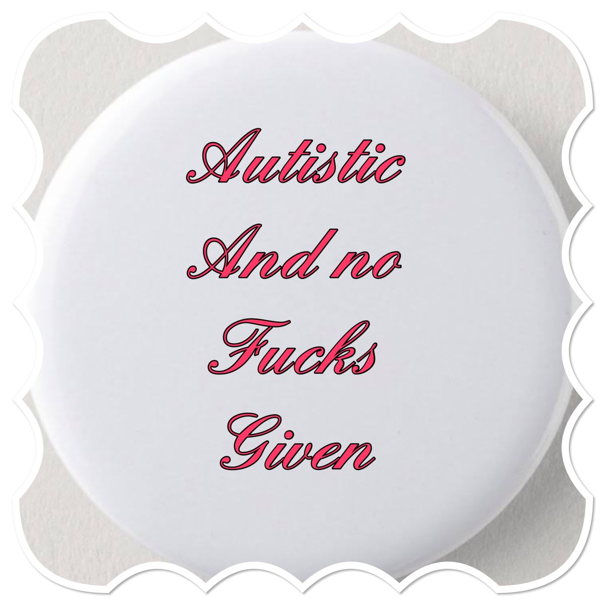 Just one of the button badges available 
#autistic #mrwendles #AutisticAdult