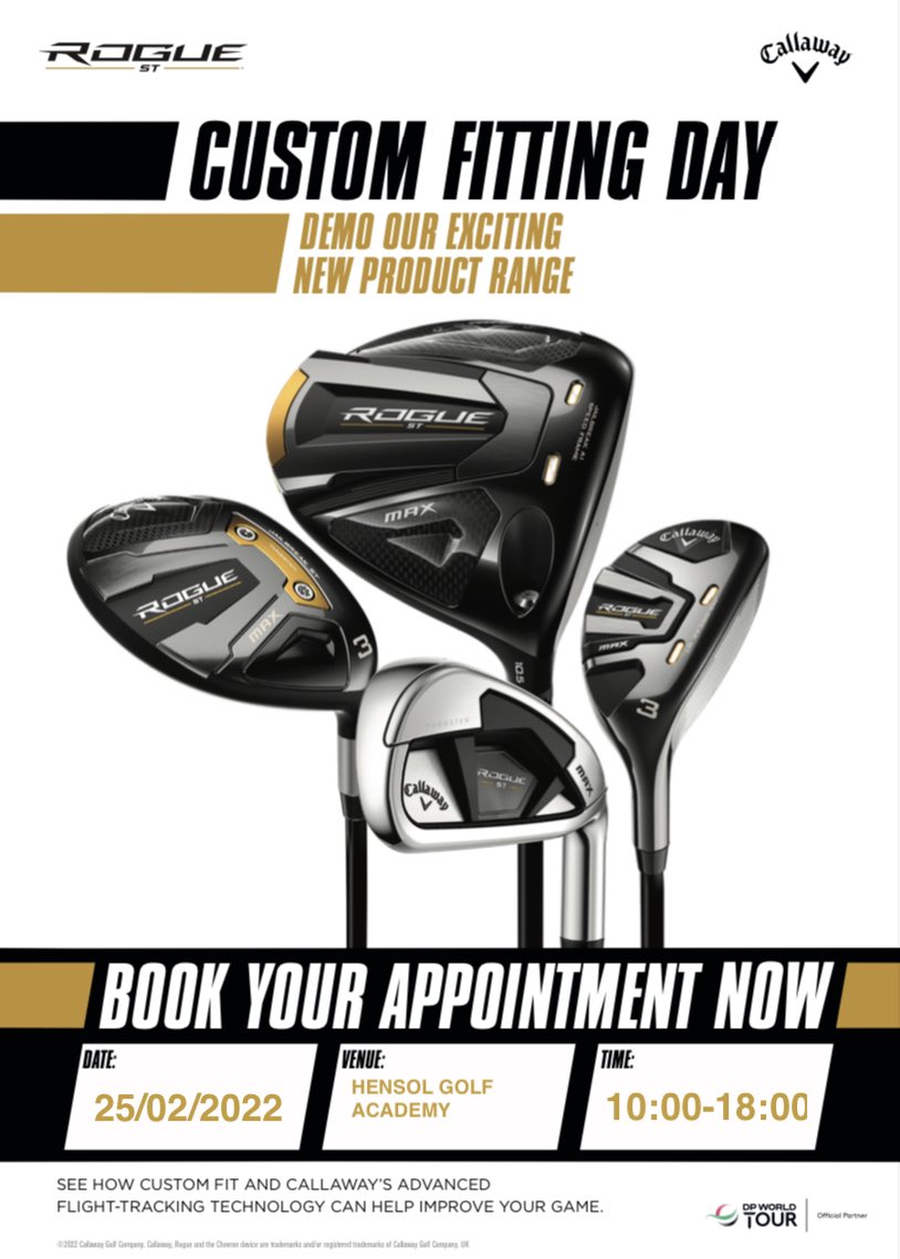 GolfHensol's tweet photo. ⚠️Demo Day⚠️

 @CallawayGolfEU 

📅 Friday 25th February 
⏰10am-6pm
📍Hensol Golf Academy
📧 pga.griffiths@hotmail.co.uk
📥 DM us https://t.co/t0y2cvWu9W