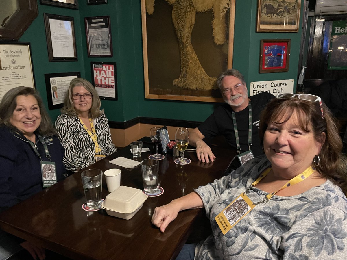 Neirstavern's tweet photo. Nancy, Kathleen, Richie and Donna sporting their lanyards on Monday night. NEIR'S 200 and NEIR'S Ambassadors Club are two wonderful ways that our loyal friends and customers continue to support us on the Road to 200. #NeirsForYears #Neirs200 #NeirsAmbassadors https://t.co/6PXqHTph8i
