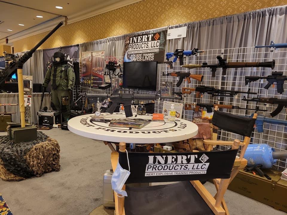 InertProducts's tweet photo. SHOT Show 2022 has officially begun! We've got our new Injection Molded M4A2, CBRNe &amp; IED Training Aids, EOD Equipment (including the NP Aerospace 4030 Elite Bomb Suit), and much more.
Stop by to discuss your training and equipment needs with our team.
#shotshow #shotshow2022 https://t.co/BM1y17bAj3