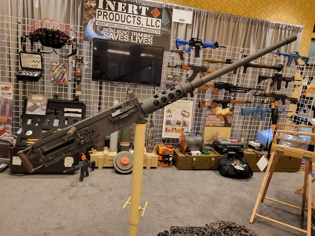 InertProducts's tweet photo. SHOT Show 2022 has officially begun! We've got our new Injection Molded M4A2, CBRNe &amp; IED Training Aids, EOD Equipment (including the NP Aerospace 4030 Elite Bomb Suit), and much more.
Stop by to discuss your training and equipment needs with our team.
#shotshow #shotshow2022 https://t.co/BM1y17bAj3
