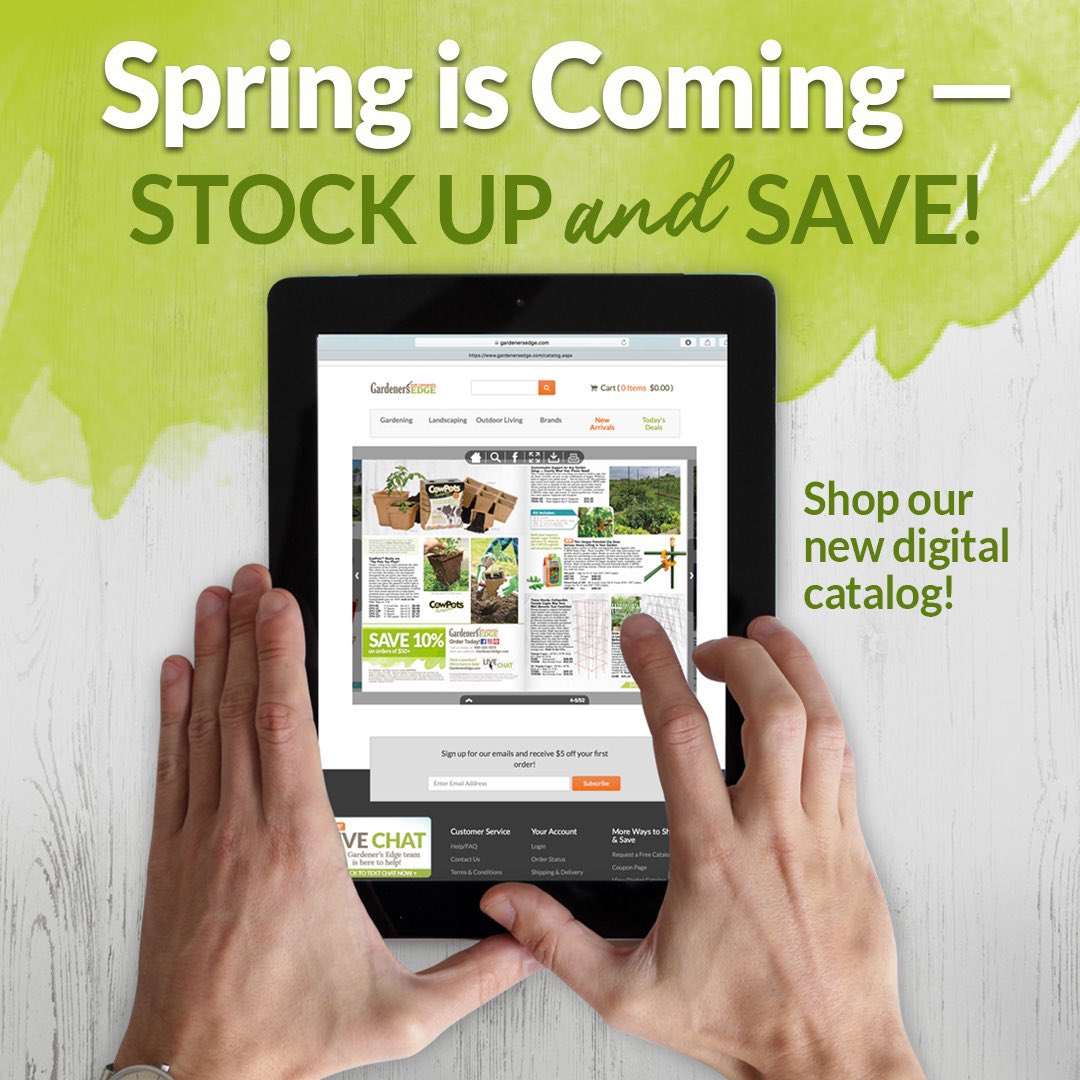 gardenersedge's tweet photo. It's never too early to start planning! Find just what you need to get ready for your best season ever. From seed starting kits and fertilizers to frost protection and plant supports, we have the tools and supplies you need for a successful spring garden!
https://t.co/NGZmOEYPKL https://t.co/R6iao4Cy8n