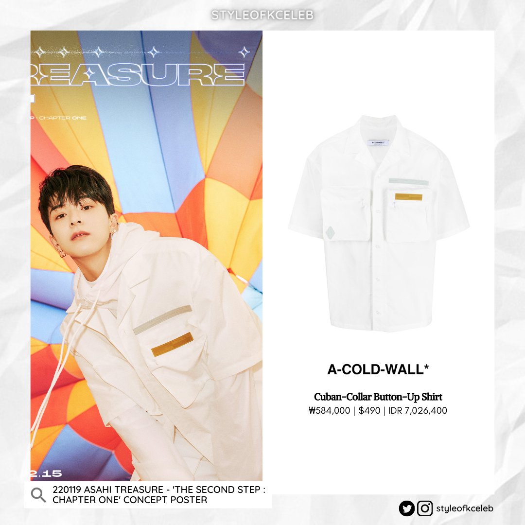 styleofkceleb's tweet photo. 220119 ASAHI TREASURE - 'THE SECOND STEP : CHAPTER ONE' CONCEPT POSTER 

A-COLD-WALL* - Cuban-Collar Button-Up Shirt
$490
🏷️ https://t.co/MrvPCkOGMj

#TREASURE #트레저
#ASAHI #아사히 #1stMINIALBUM #THESECONDSTEP_CHAPTERONE
#Styleof_AsahiTreasure #Styleof_Treasure https://t.co/N7s4M5MDXj