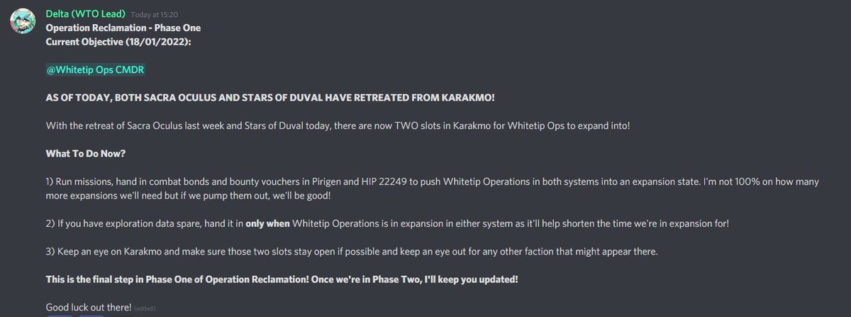 WhitetipOps's tweet photo. ⚠️ Operation Reclamation // Phase One Update: https://t.co/tctggUAsZk
