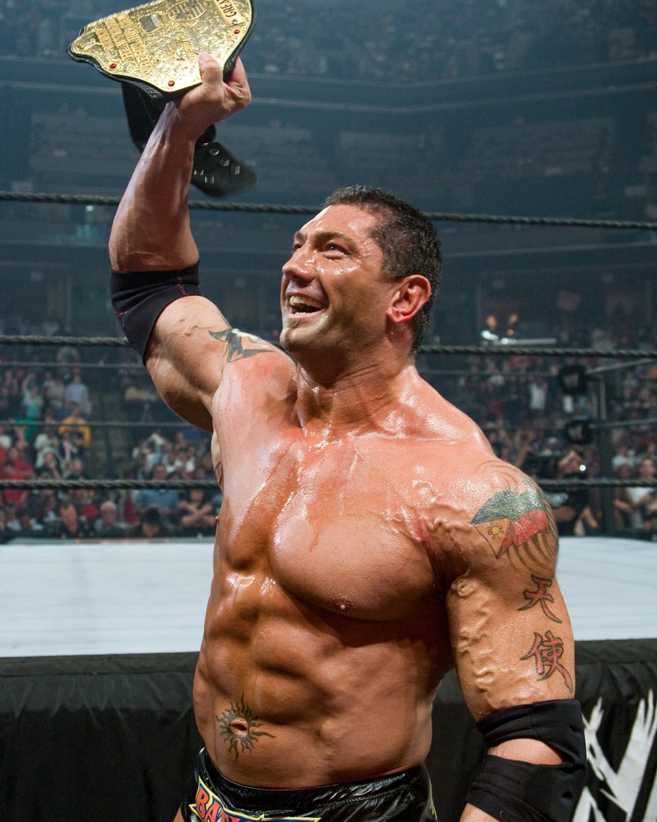WWE's tweet photo. Happy Birthday to #TheAnimal @DaveBautista! https://t.co/u5ygGKJpvT