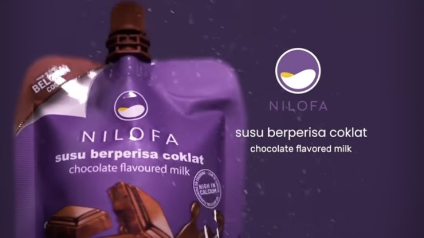 Neelofa's tweet photo. So happy to finally announce Nilofa’s latest flavour, Belgian Chocolate! Siapa excited nak try? 💜 #Nilofa https://t.co/Zgl9vYE2IB