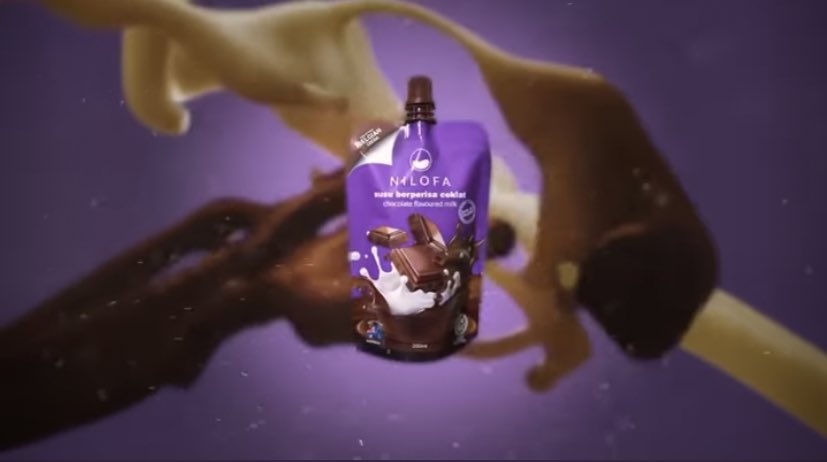 Neelofa's tweet photo. So happy to finally announce Nilofa’s latest flavour, Belgian Chocolate! Siapa excited nak try? 💜 #Nilofa https://t.co/Zgl9vYE2IB
