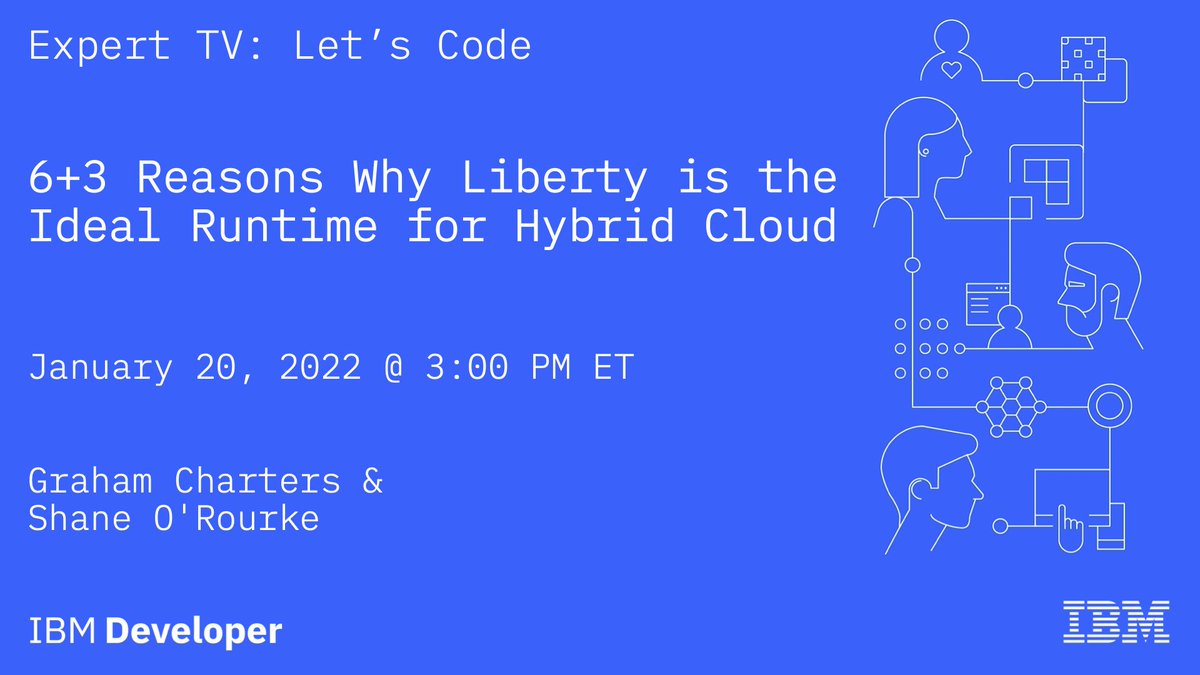 patterson_home's tweet photo. Join @gcharters & @IBM_shane as they explore with live coding features of @OpenLibertyIO and the key reasons it is ideal for Hybrid Cloud applications. https://t.co/mA7Z10jJ46 https://t.co/F9EM7yKFAG