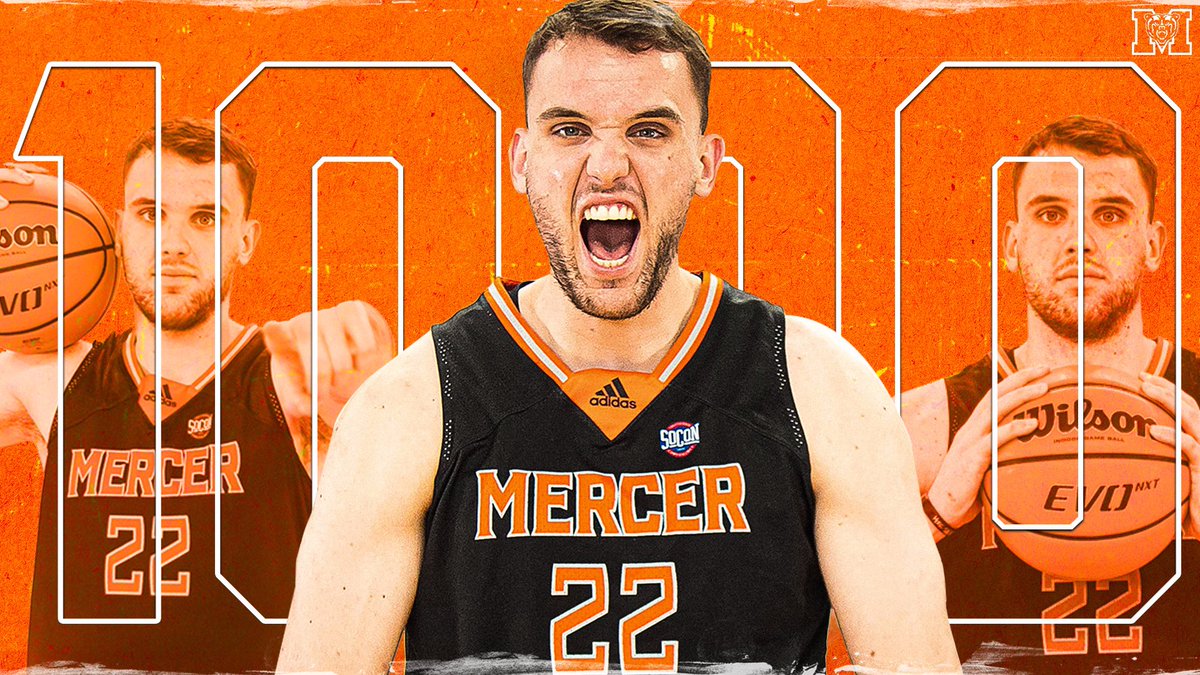 MercerMBB's tweet photo. Congratulations to Felipe Haase for surpassing 𝟏𝟎𝟎𝟎 career points‼️🏀

#LetsRoar x #BearNation https://t.co/1ZLyWEXjak