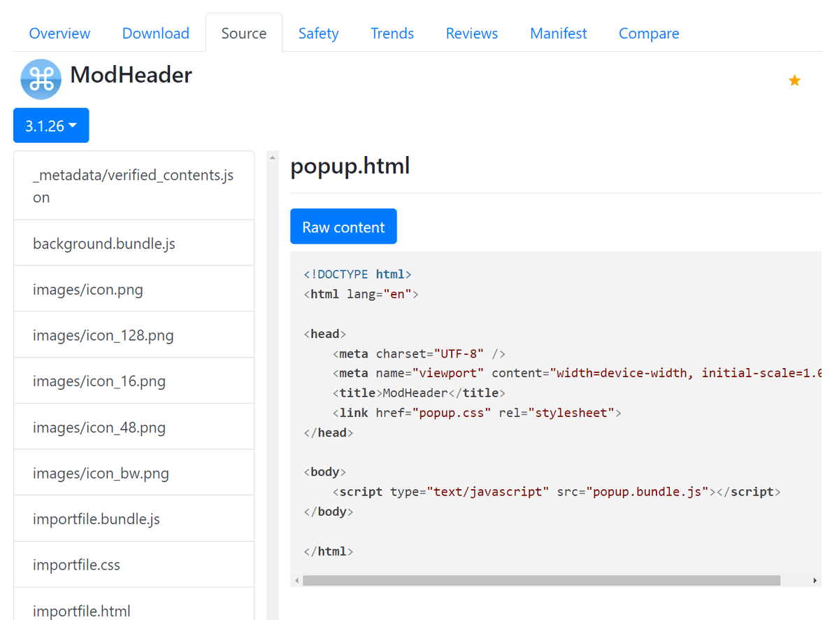 ChromeStats's tweet photo. You can now inspect Chrome extension source codes on ChromeStats. https://t.co/ojkwzDBRDi