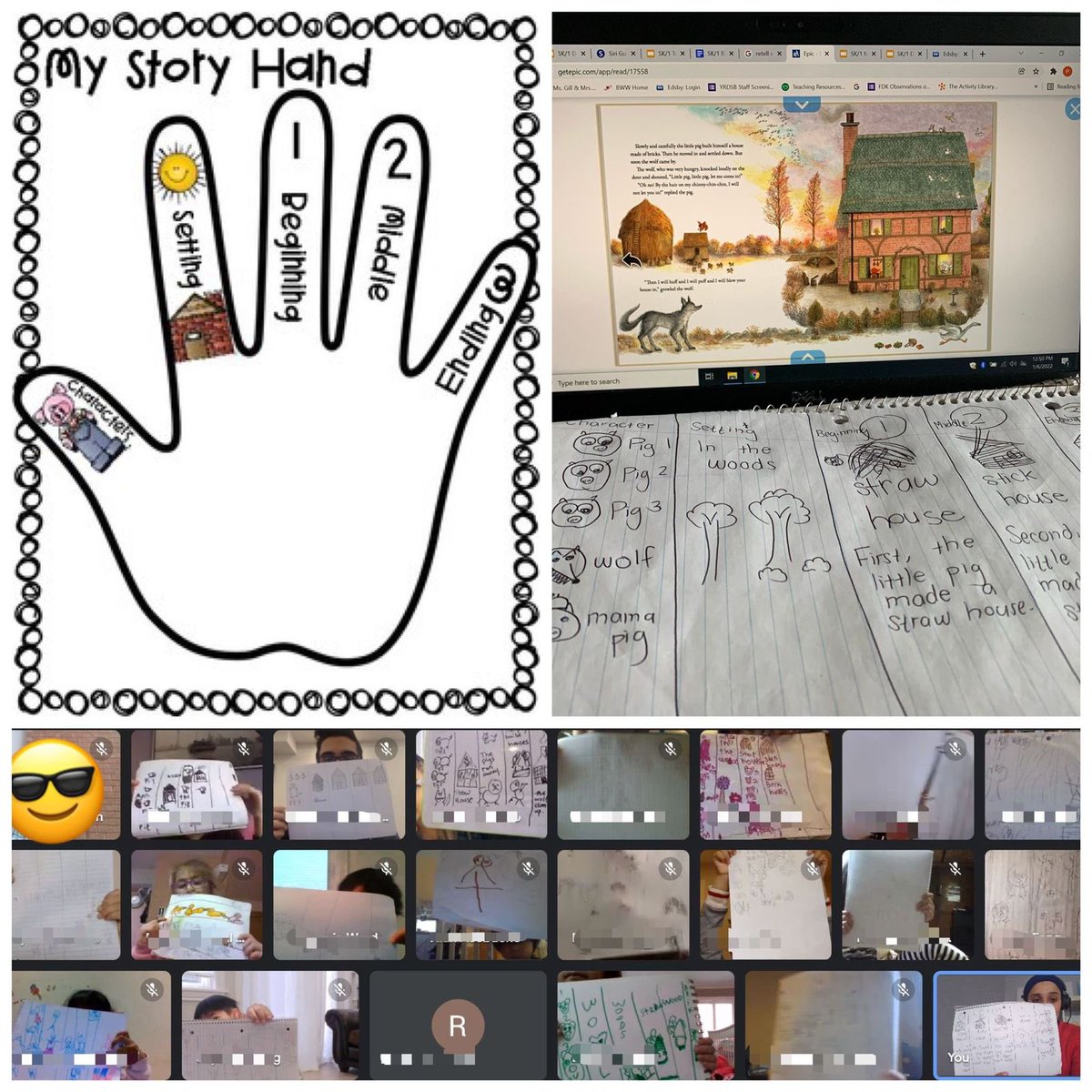Puneet Gill, OCT, MA Ed. (@puneetgillx) on Twitter photo Looking for a quick lesson idea whenever being remote? I’ve found that retelling stories can be quite fun! SK/1s read the classic 3 little pigs story (w/ some voice acting), made a graphic organizer to practice retelling, & then acted it out w/ our stuffies! <a href="/henderson_ave/">HendersonAveHawks</a> Looking for a quick lesson idea whenever being remote? I’ve found that retelling stories can be quite fun! SK/1s read the classic 3 little pigs story (w/ some voice acting), made a graphic organizer to practice retelling, & then acted it out w/ our stuffies! <a href="/henderson_ave/">HendersonAveHawks</a>