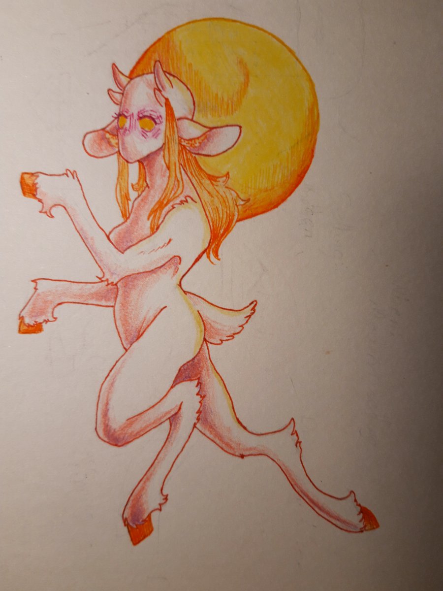 DeltaVapour's tweet photo. Been doodling.

#Goat #Creature #traditionalart https://t.co/K7x10Dx4ja