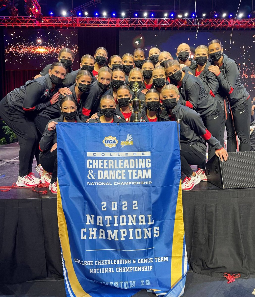 What's better than winning a national championship? Three national championships! 🏆👏 Congratulations to <a href="/OhioStateDT/">Ohio State Dance Team</a> for making history last weekend! Read more: go.osu.edu/tw-danceteam