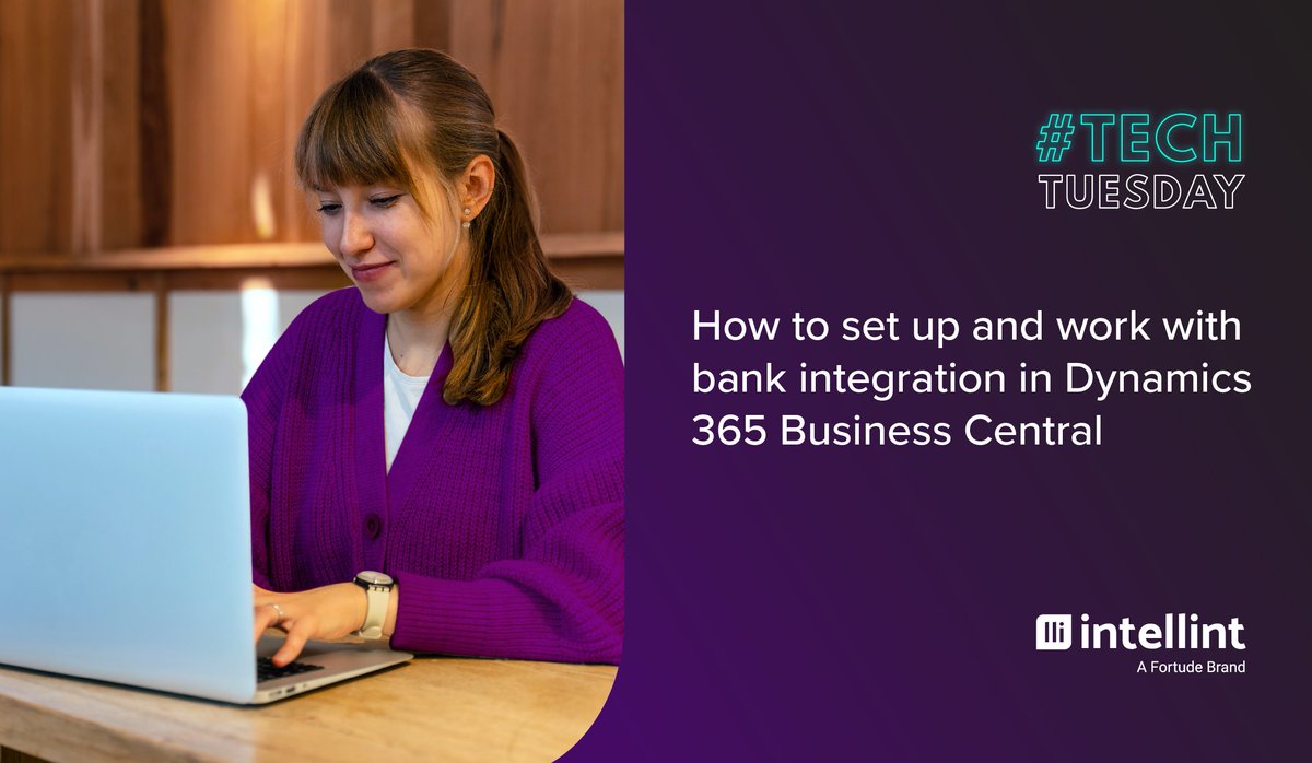 IntellintCo's tweet photo. Discover how connecting @MSFTDynamics365 #BusinessCentral to a bank feed service can increase the accuracy and speed of your bank reconciliation process, while enabling real-time cash visibility: https://t.co/Lo9jDb95Dd #Ebanking #BankReconciliation #TechTuesday #Intellint https://t.co/VTLx2WYb75